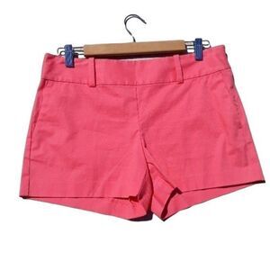 Ann Taylor City Shorts High Rise‎ Short Shorts Cotton 4 Pocket Coral Sz 6P